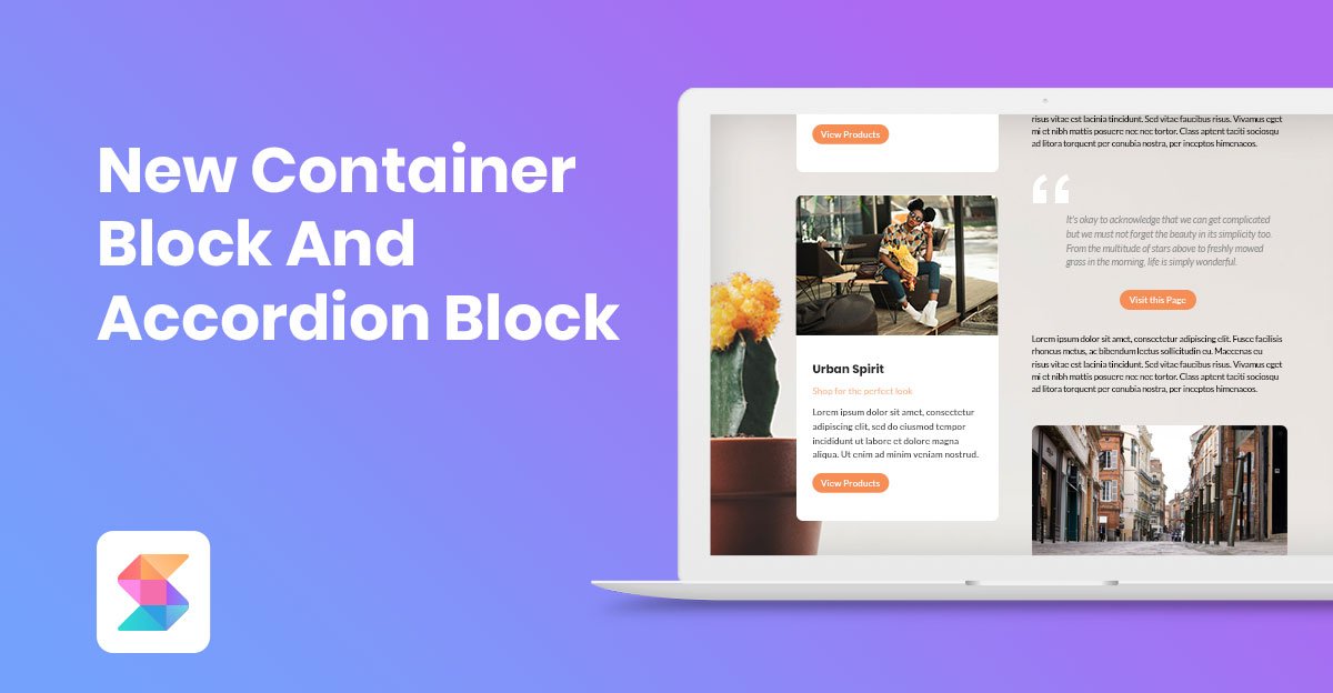The Container Block and Accordion Block